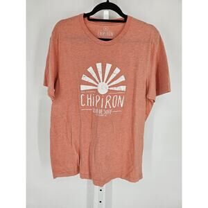 Chipiron Mens Sz XL Short Sleeve T Shirt Pastel Orange Club De Surf